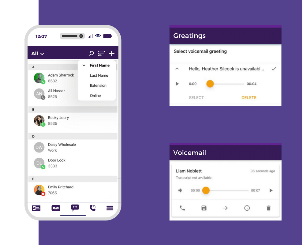 mobile app for landline