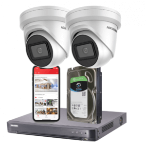 Hikvision 8MP Ultra-HD IP CCTV Installation- 2TB, 2 Camera