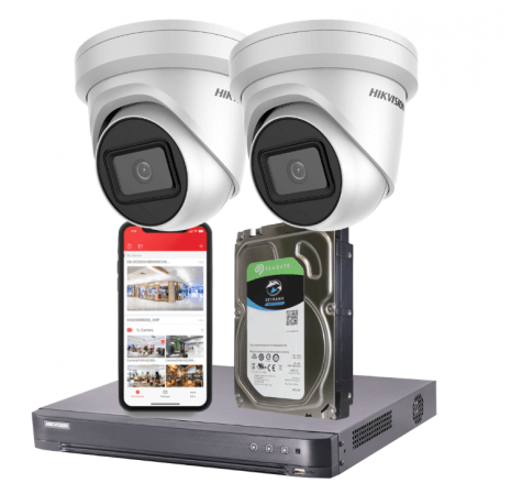Hikvision 8MP Ultra-HD IP CCTV Installation- 2TB, 2 Camera